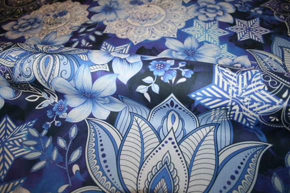 'Oriental Blu' Bomuld
