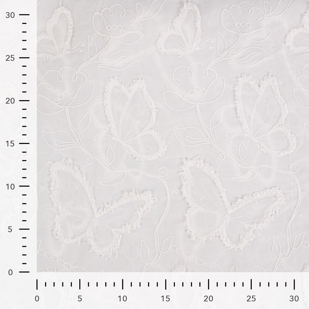 'Butterfly Embroidery' Bomuld