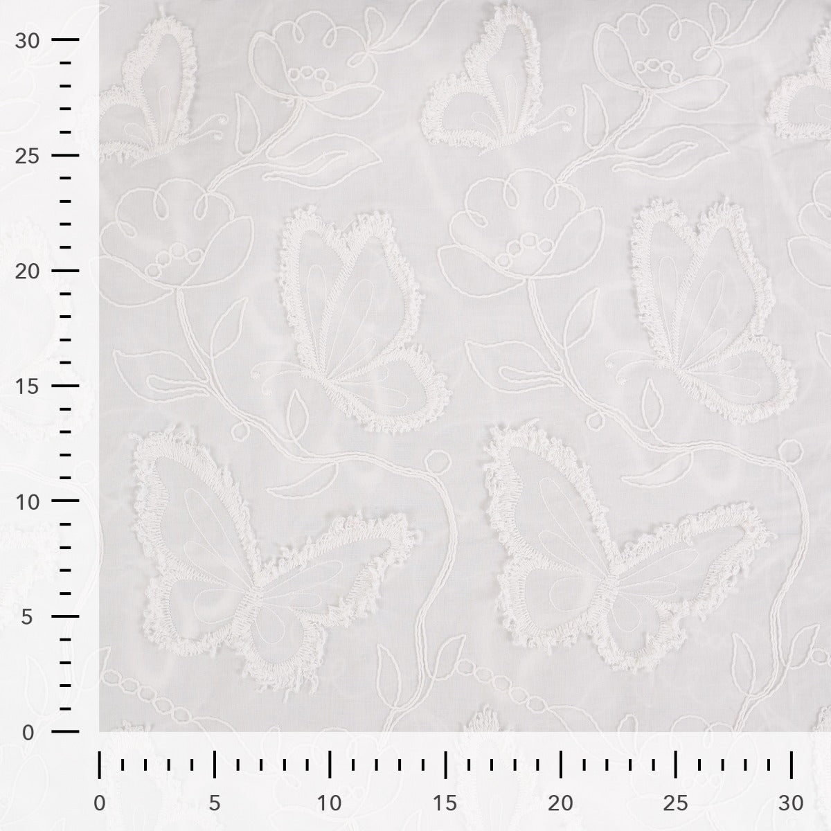 'Butterfly Embroidery' Bomuld