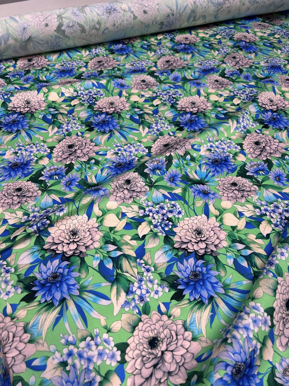 ‘Giardino Azzurro’ Bomuld