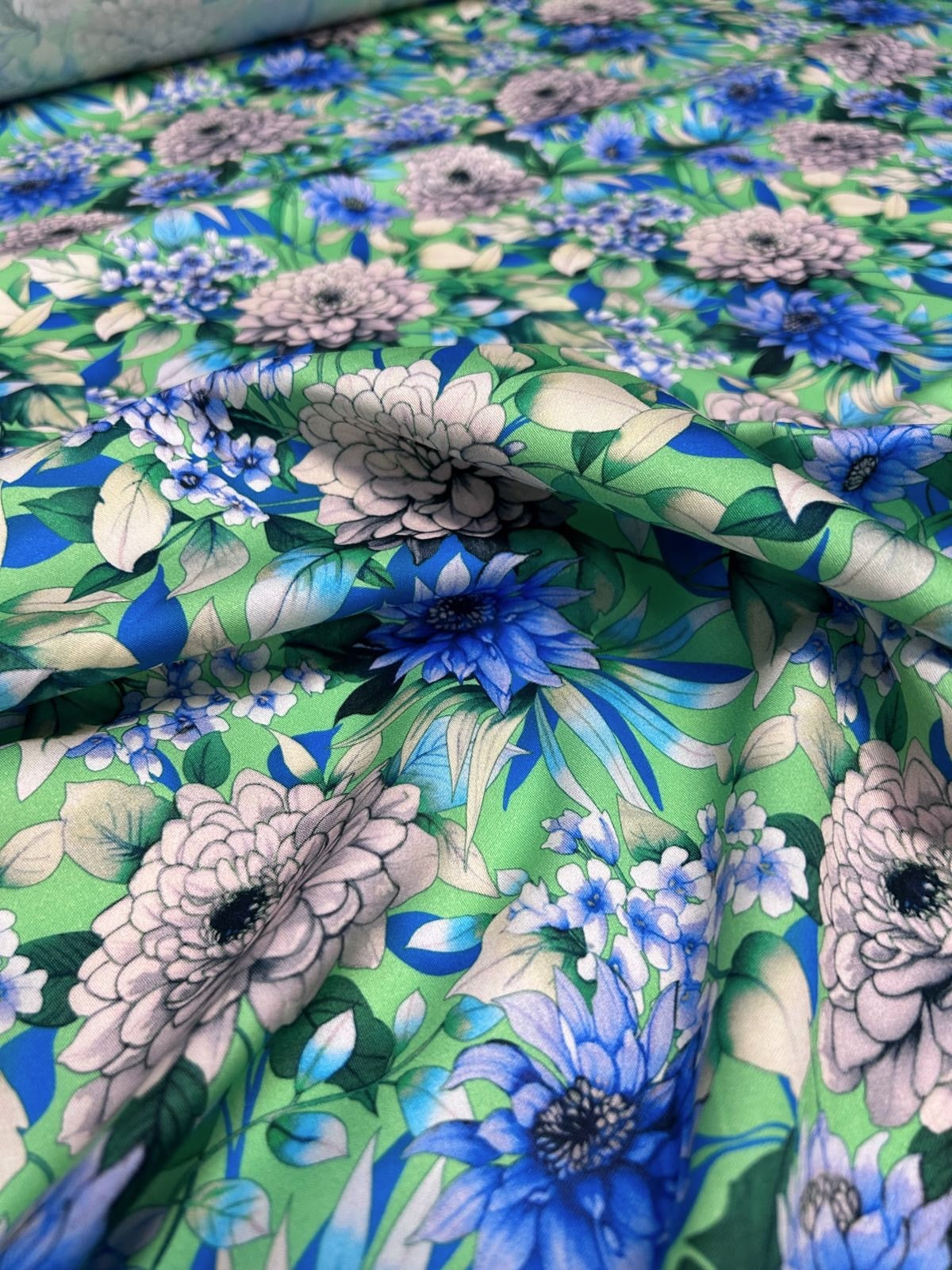 ‘Giardino Azzurro’ Bomuld