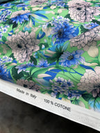 ‘Giardino Azzurro’ Bomuld