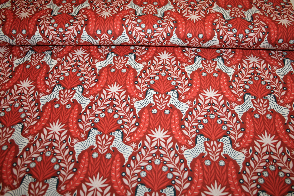 Zesty Zebra bomuldsstof fra Cotton + Steel