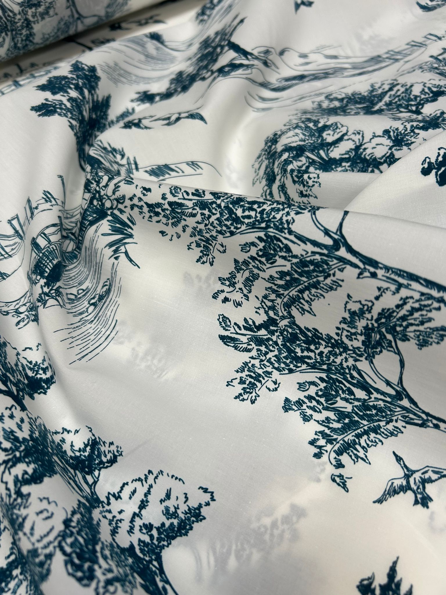 'Toile Notturno Blu’ Bomuld