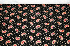 'Velluto Paisley Nero' Bomuld