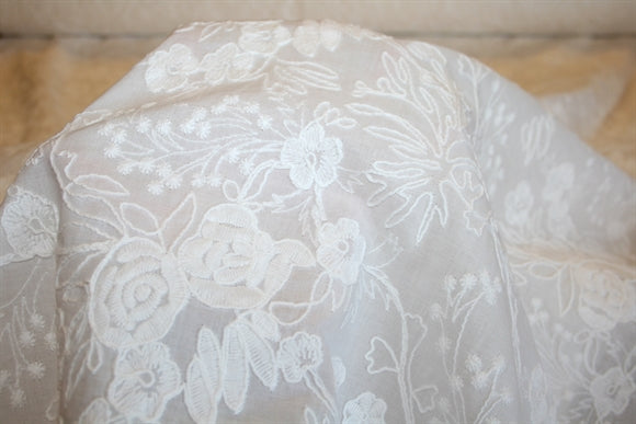 0,7 m. broderie anglaise
