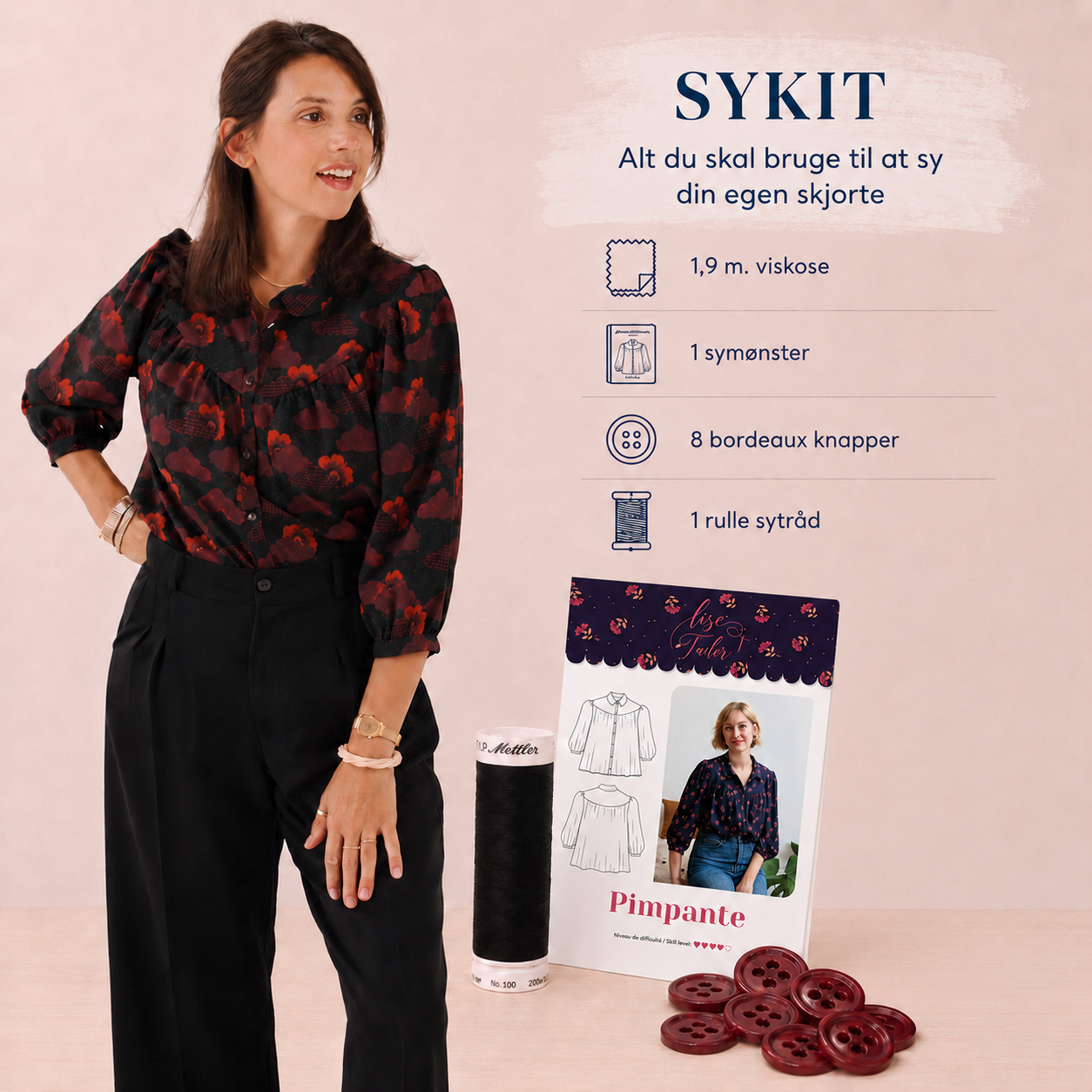 SY-KIT: Pimpante skjortebluse i viskose