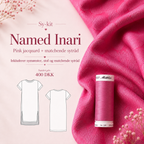SYKIT: Inari kjole i pink jacquard