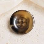 23 mm. 4-huls knap brun meleret