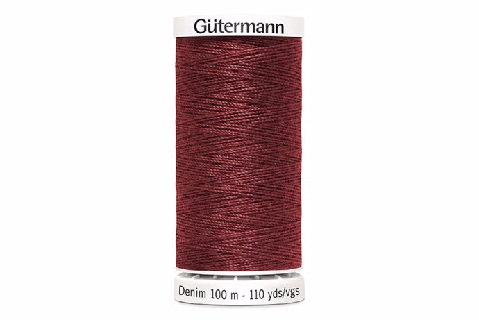 Bordeaux denim sytråd til jeansstikninger | Gütermann
