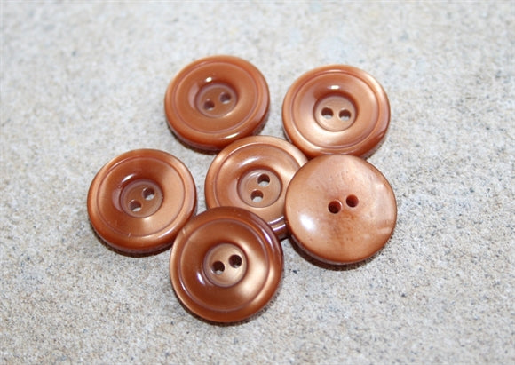 Karamel 15 mm. 2-huls knap