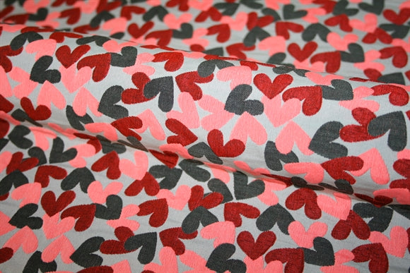 'Hearts' Jacquard