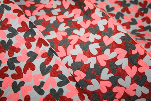 'Hearts' Jacquard