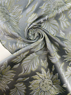 Lime Fiori Jacquard