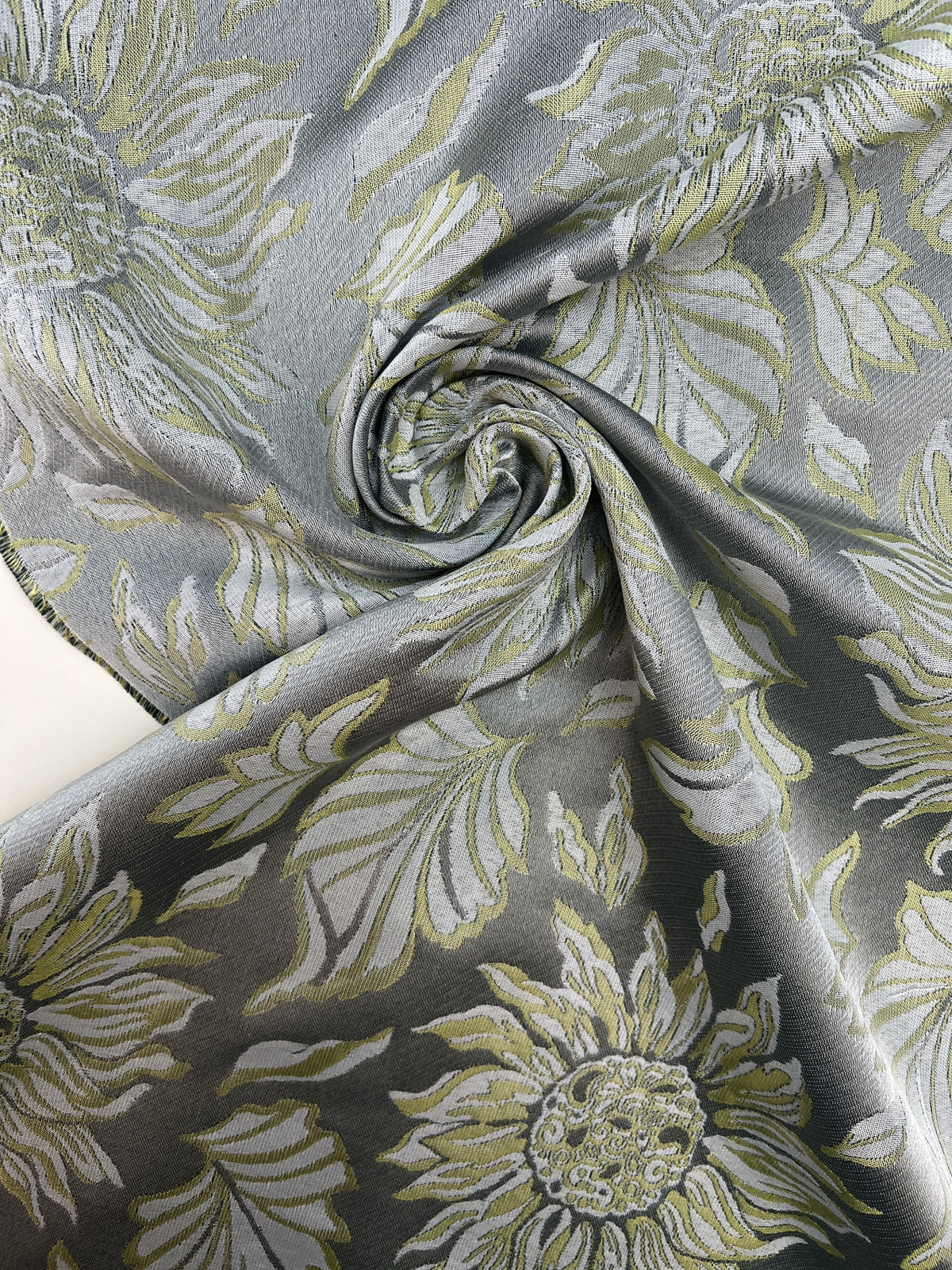 Lime Fiori Jacquard