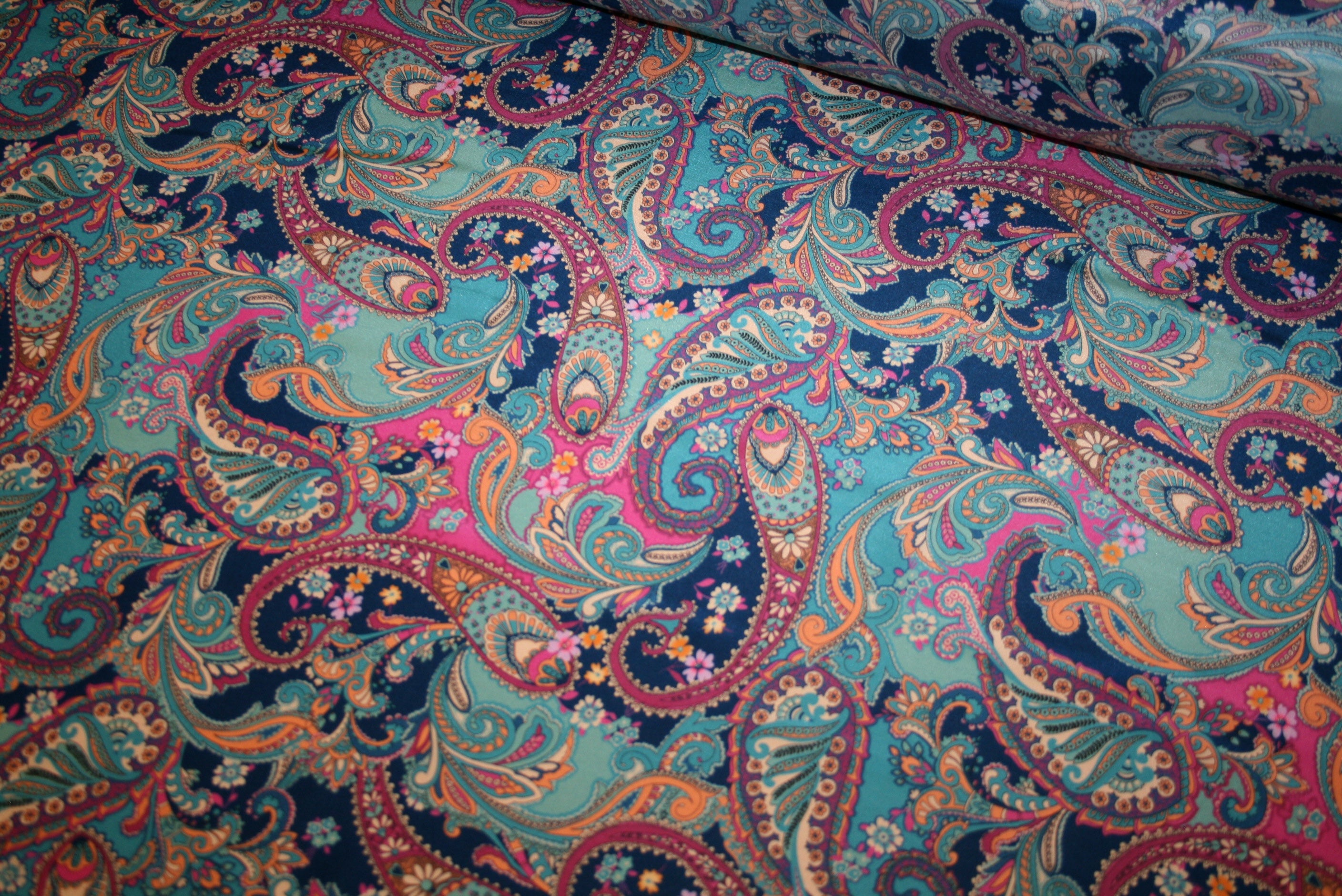 'Paisley Turchese' Silke