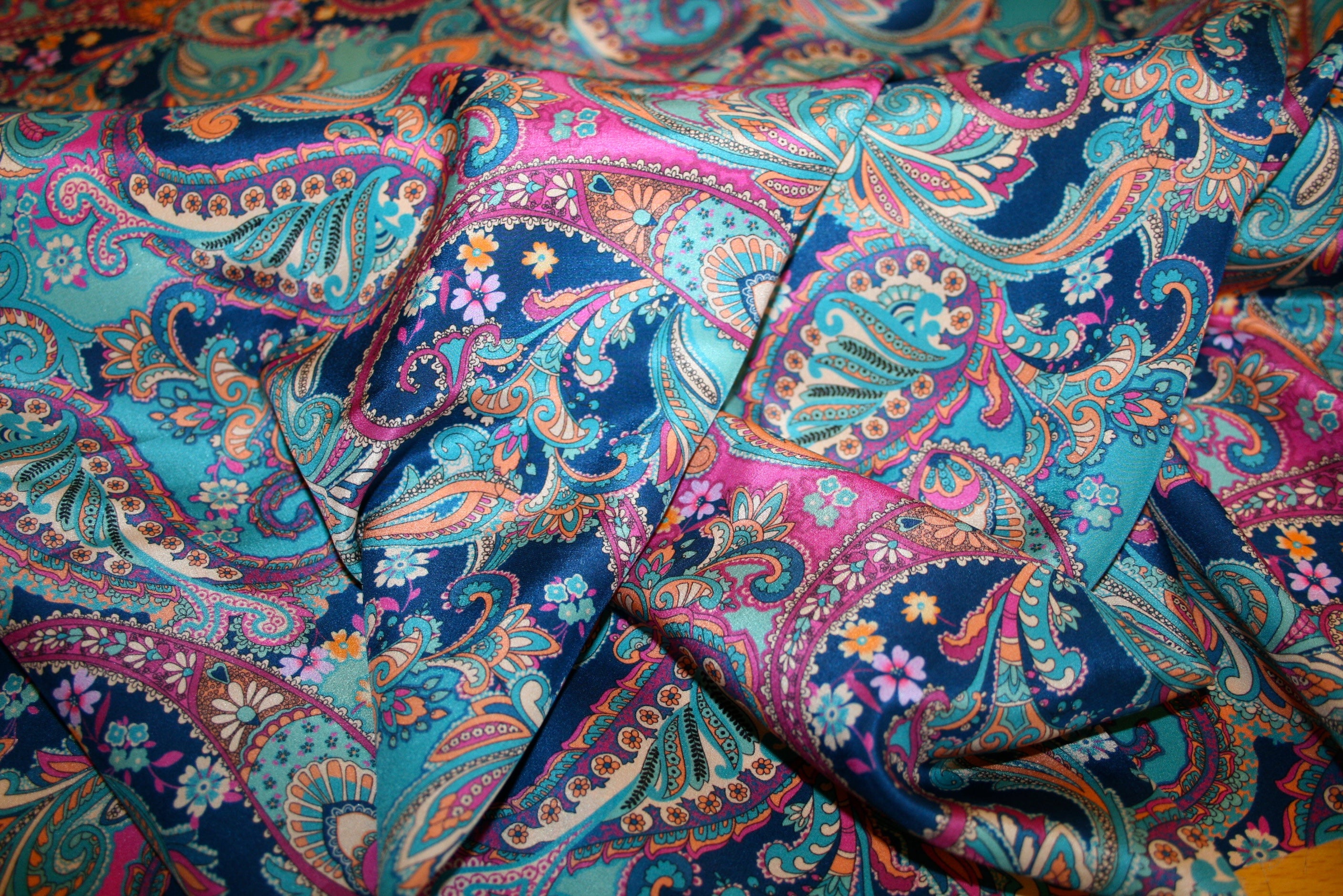 'Paisley Turchese' Silke