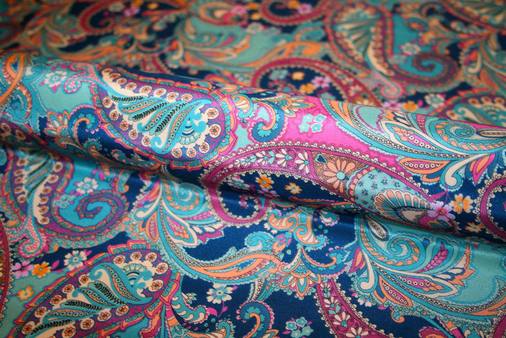 'Paisley Turchese' Silke