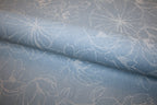 'Flowers Jacquard Denim' Bomuld