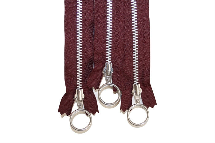 Bordeaux lynlås YKK (25 cm.)