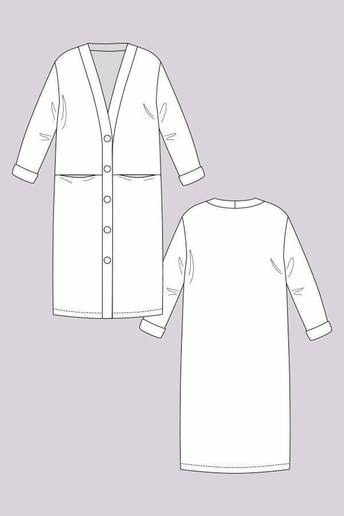 'Esme Maxi' cardigan symønster