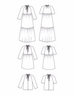 Wilder - symønster til kjole & bluse (str. XS-7X) | Friday Pattern Company