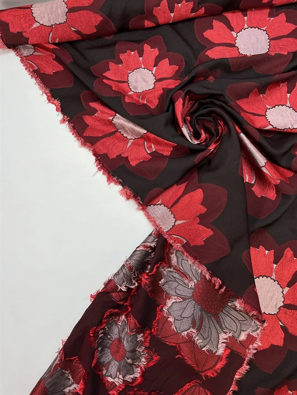 'Rosso Grande Fiori' Fil Coupé