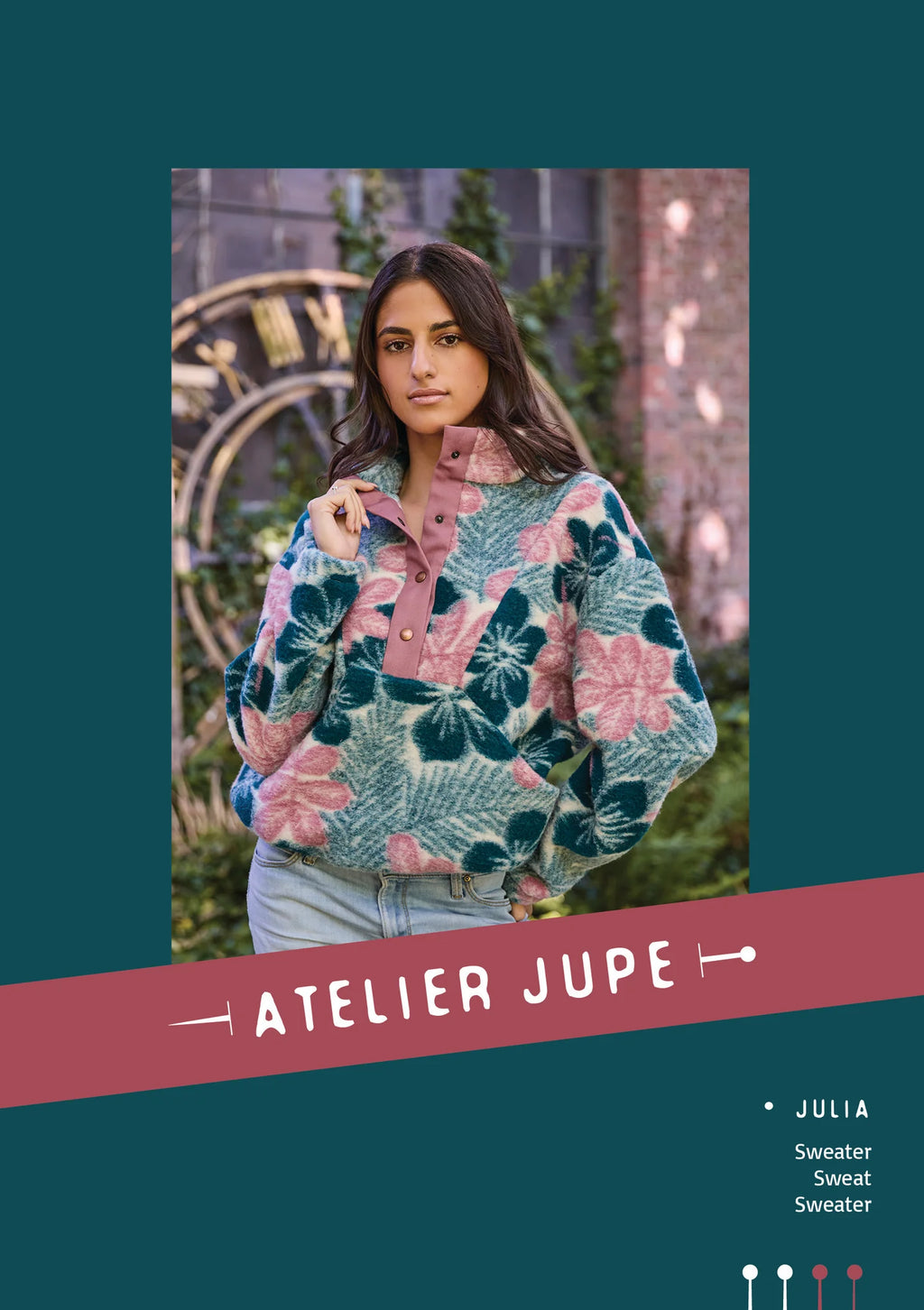 Julia sweater symønster (str. 34-52) | Atelier Jupe