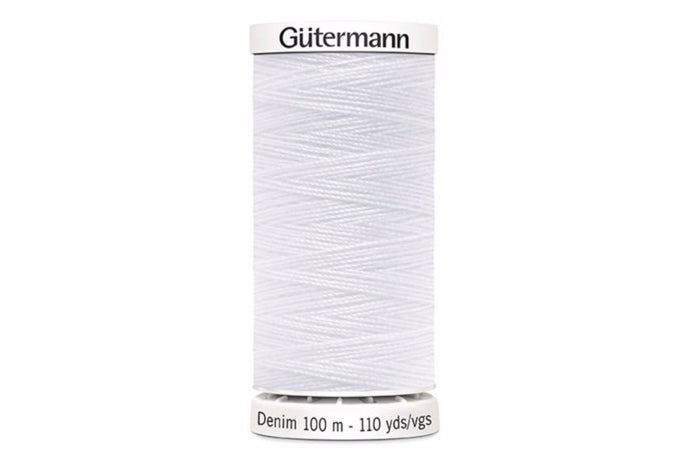 Hvid denim sytråd til jeansstikninger | Gütermann