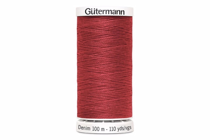 Rød denim sytråd – FabricMinds