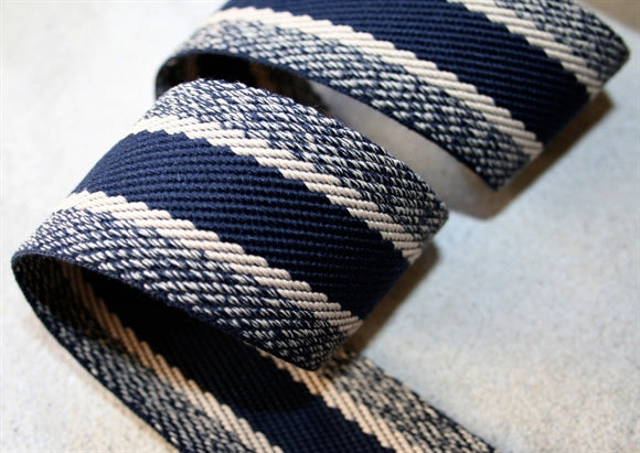 Navy Strib Gjordbånd 40 mm.