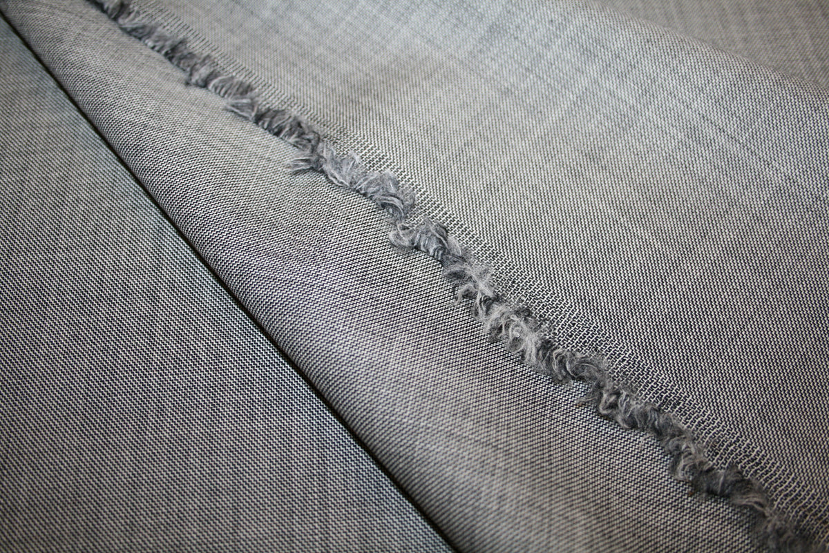 Grey Melange - uld -og silkeblanding
