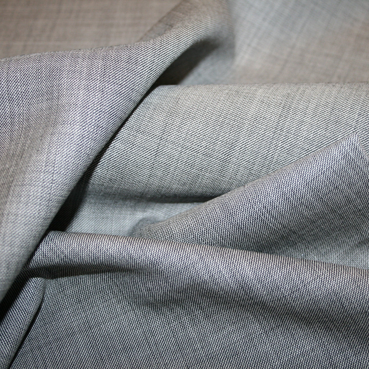 Grey Melange - uld -og silkeblanding