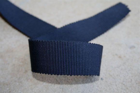 25 mm. navy grosgrainbånd i bomuld