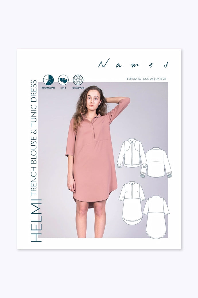 'Helmi' tunika & bluse symønster