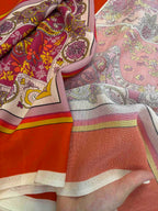 'Scarf Paisley Rosso' Silke - Uld (2. sortering)*