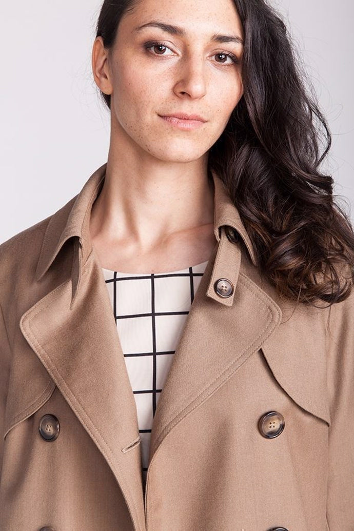 Isla Trench Coat  – symønster til frakke (str. 32–56) | Named