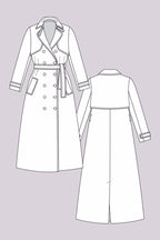 Isla Trench Coat  – symønster til frakke (str. 32–56) | Named