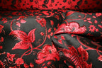 'Rosso Fiori' Jacquard