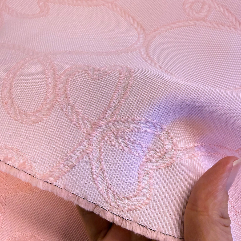 2,9 m. lyserød jacquard med hjerter