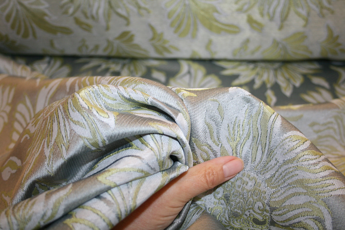 Lime Fiori Jacquard