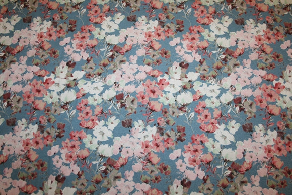 'Nordic Bloom' Bomuld Jersey
