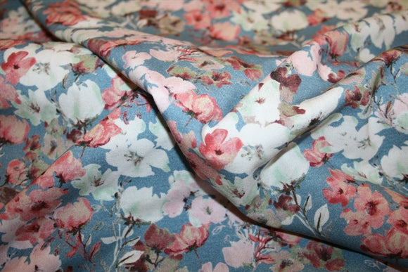 'Nordic Bloom' Bomuld Jersey