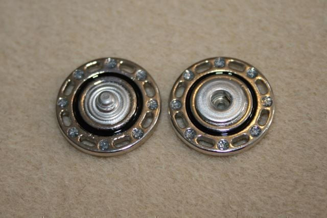 Tryklås sølvfarvet 20 mm.