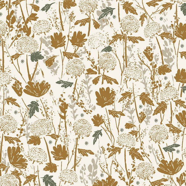 Wander Field Gold - bomuldsstof | Cotton + Steel