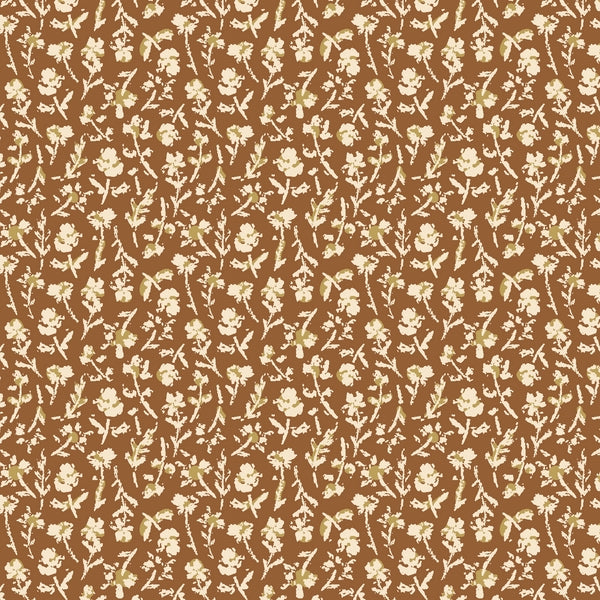 Little Florets Earth - bomuldsstof | Cotton + Steel