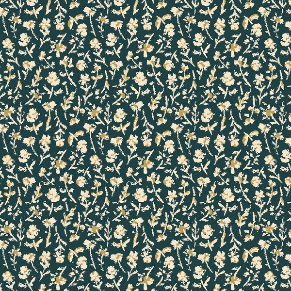 Little Florets Evening Blue - bomuldsstof | Cotton + Steel