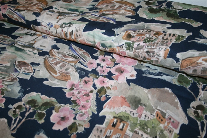 'Life in Venice Evening' Viscose