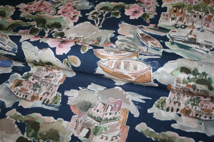 'Life in Venice Evening' Viscose