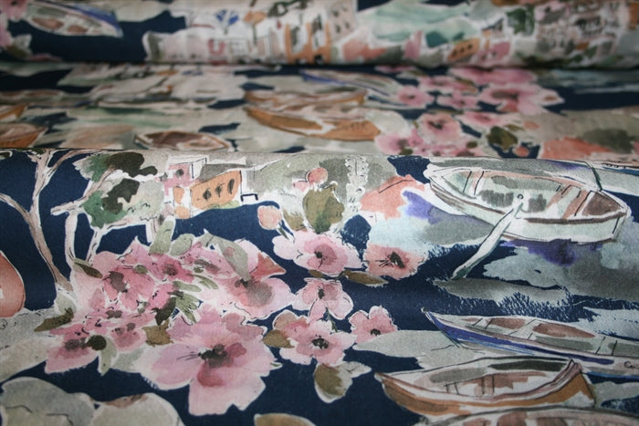 'Life in Venice Evening' Viscose